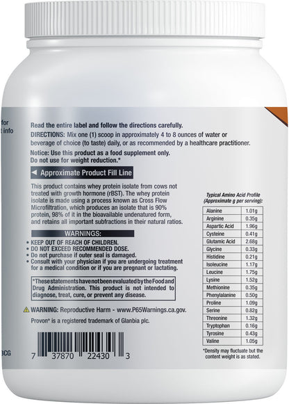 Wellness Code® Whey Protein Isolate (Chocolate) 437 grams #2243C