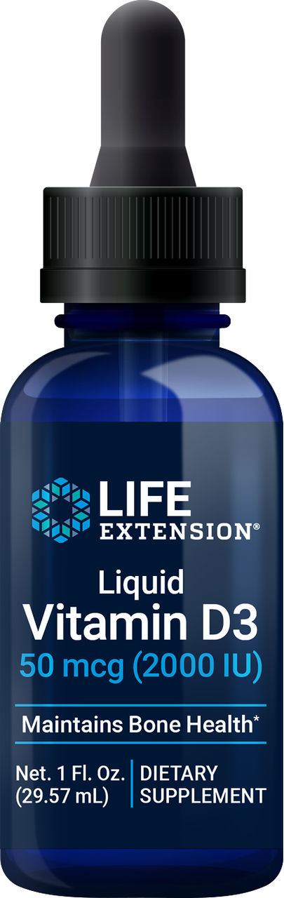 Liquid Vitamin D3 50 mcg (2000 IU) #2244