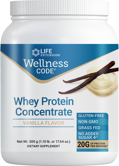 Wellness Code® Whey Protein Concentrate (Vanilla) 500 grams #2260