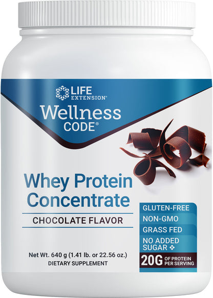 Wellness Code® Whey Protein Concentrate (Chocolate) 640 grams #2261C