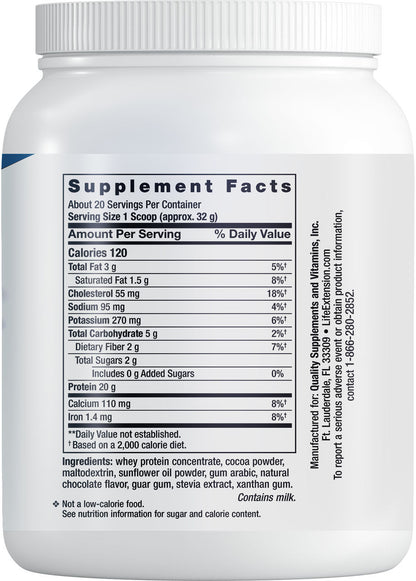Wellness Code® Whey Protein Concentrate (Chocolate) 640 grams #2261C