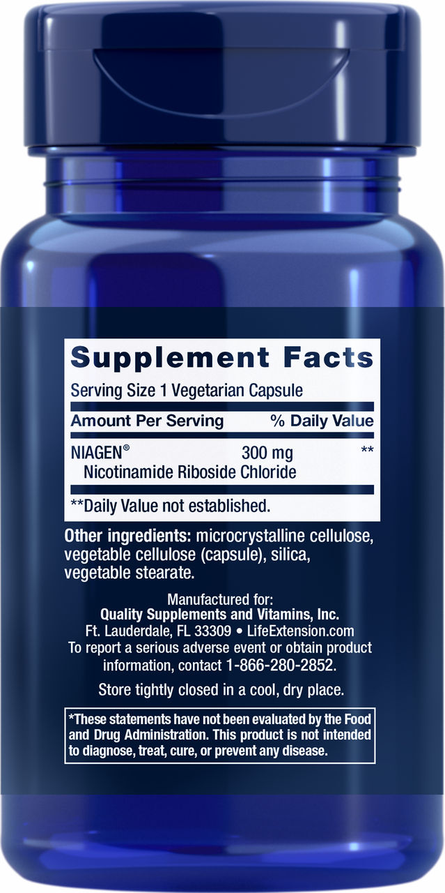 NAD+ Cell Regenerator™ Nicotinamide Riboside 300 mg, 30 vegetarian capsules #2344