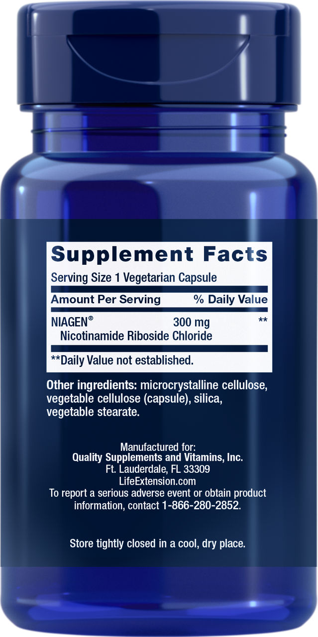 NAD+ Cell Regenerator™ Nicotinamide Riboside 300 mg, 30 vegetarian capsules #2344