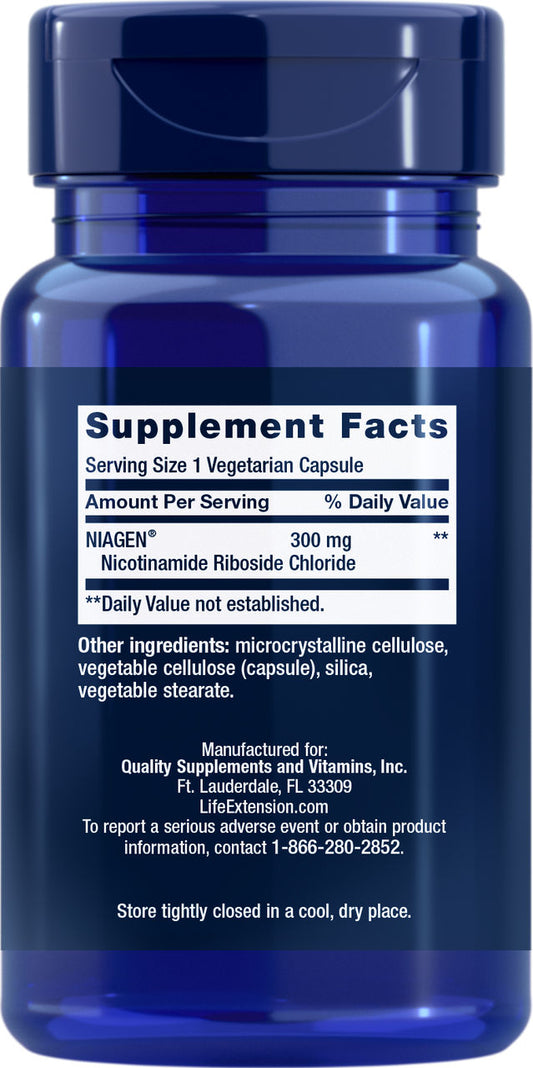 NAD+ Cell Regenerator™ Nicotinamide Riboside 300 mg, 30 vegetarian capsules #2344