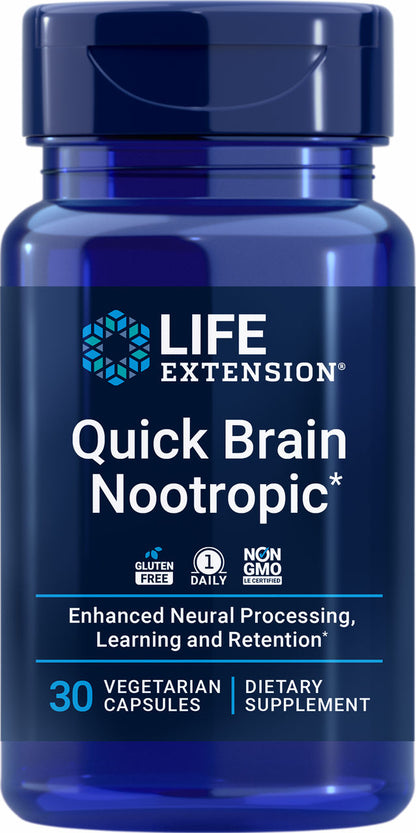Quick Brain Nootropic 30 vegetarian capsules #2406