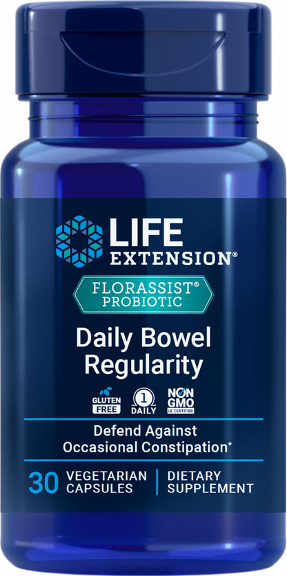 FLORASSIST® Daily Bowel Regularity 30 vegetarian capsules #2421