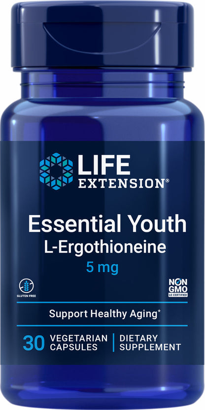 Essential Youth L-Ergothioneine 5 mg, 30 vegetarian capsules #2431