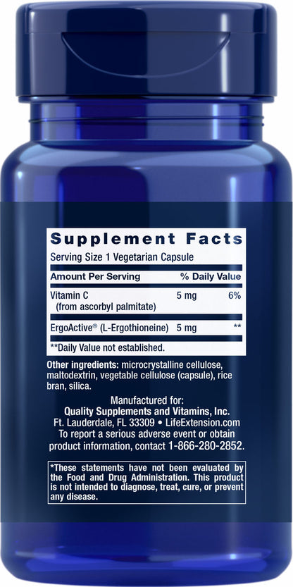Essential Youth L-Ergothioneine 5 mg, 30 vegetarian capsules #2431