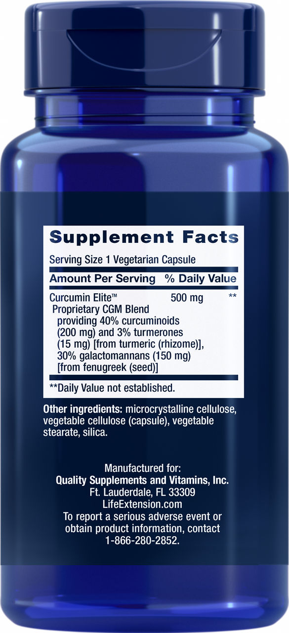 Curcumin Elite™ Turmeric Extract 30 vegetarian capsules #2467