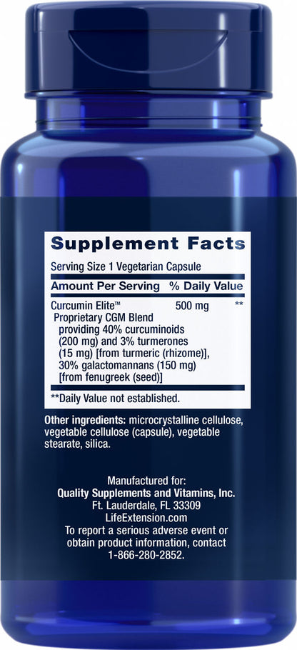 Curcumin Elite™ Turmeric Extract 30 vegetarian capsules #2467