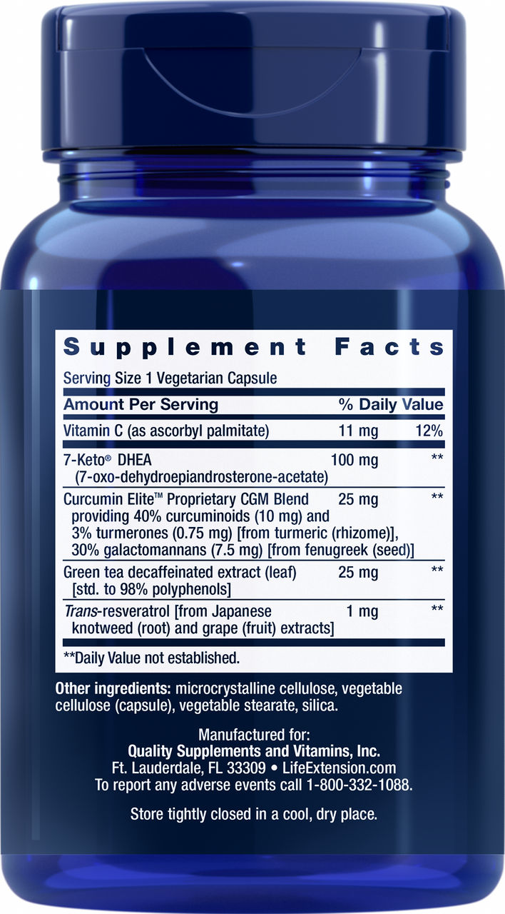 7 Keto® DHEA Metabolite 100 mg, 60 vegetarian capsules #2479