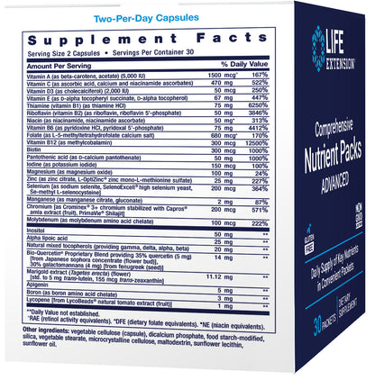 Comprehensive Nutrient Packs ADVANCED 30 Packets #2498