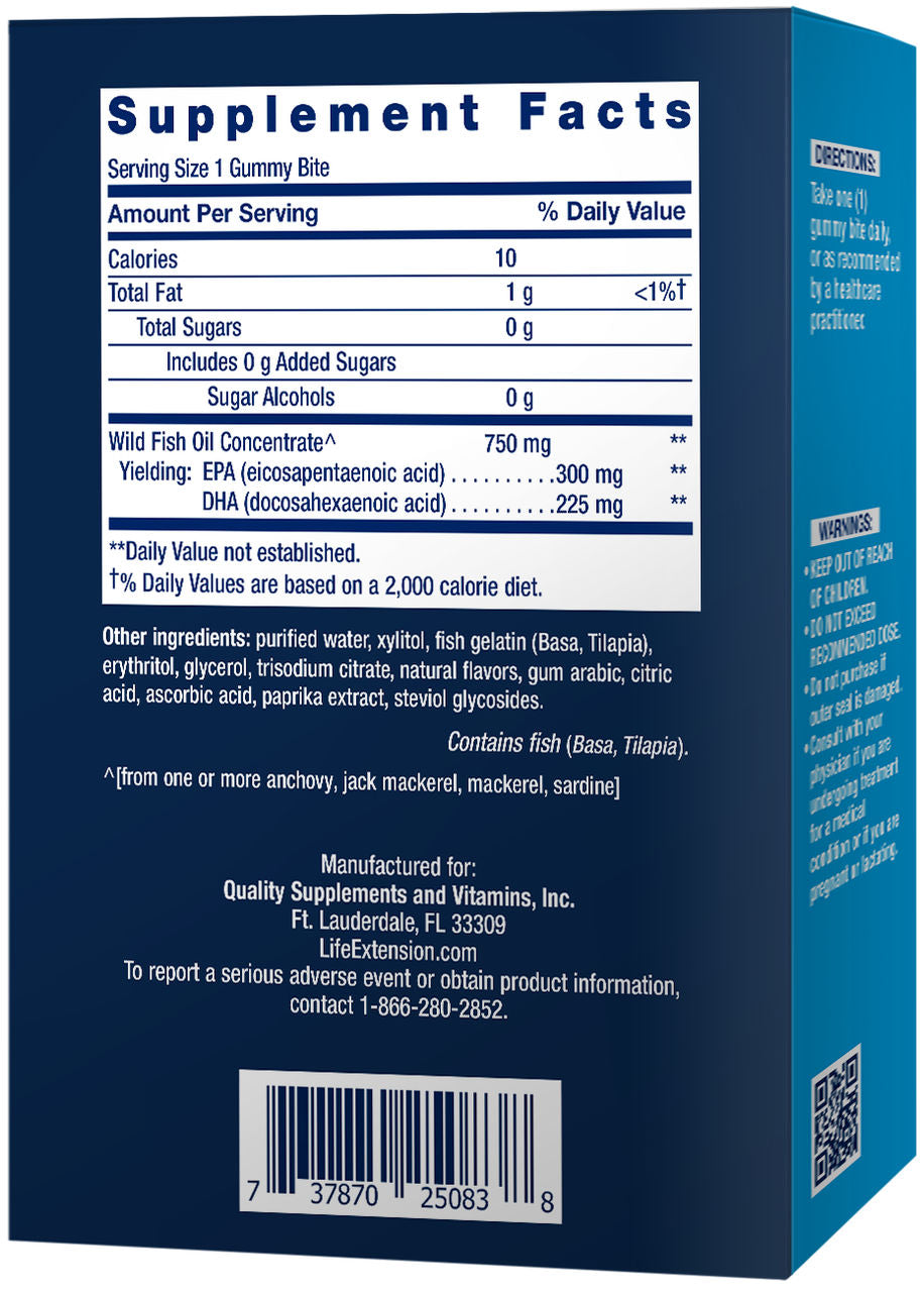 Omega-3 Fish Oil (Tropical Fruit Flavor) 36 gummies #2508