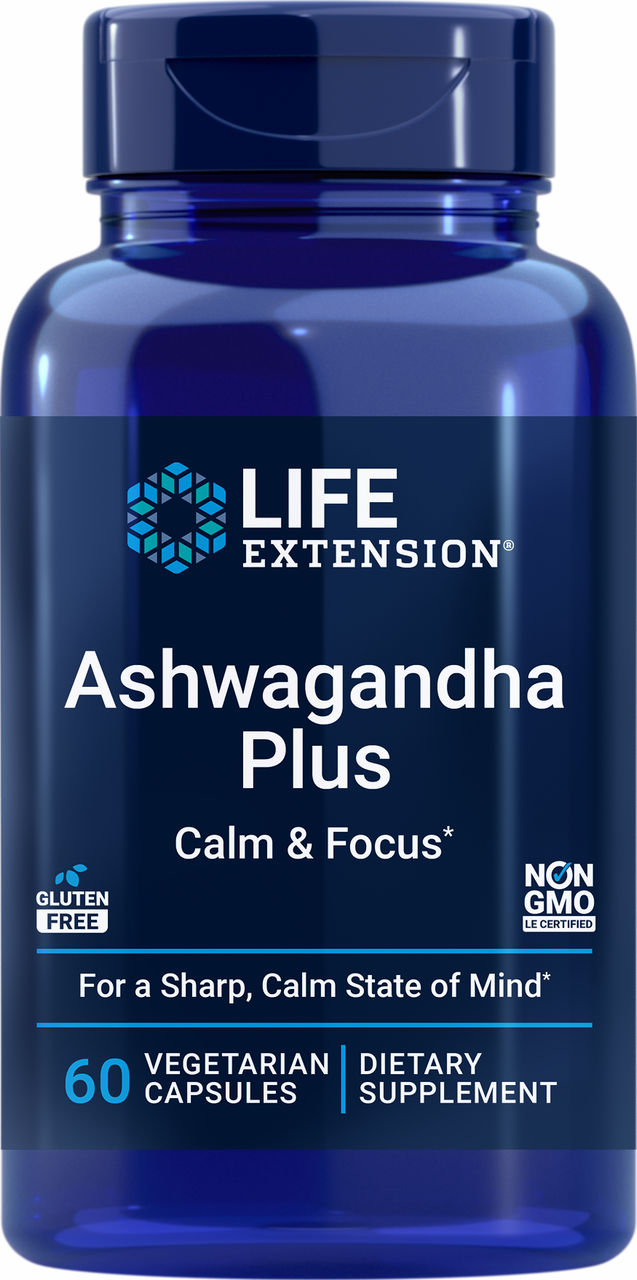 Ashwagandha Plus Calm & Focus 60 vegetarian capsules #2519