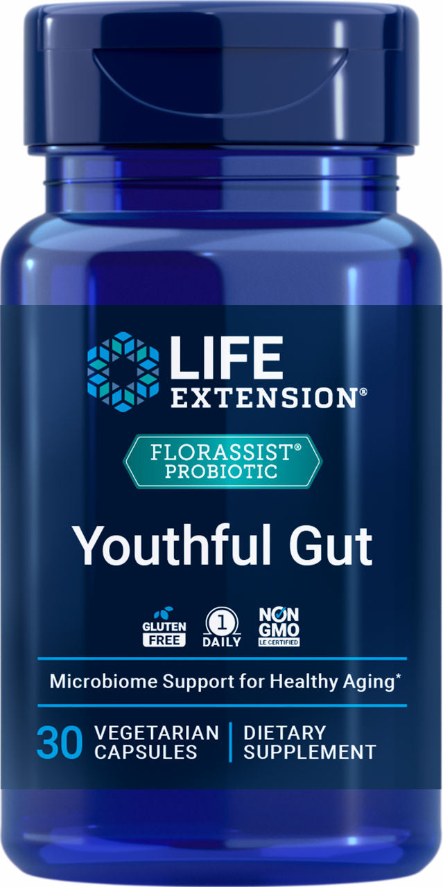 FLORASSIST® Probiotic Youthful Gut 30 vegetarian capsules #2539