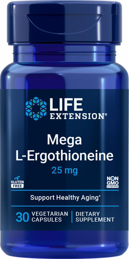 Mega L-Ergothioneine 25 mg 30 vegetarian capsules #2540