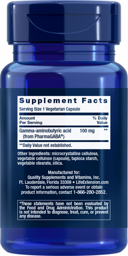 GABA 60 vegetarian capsules #2542