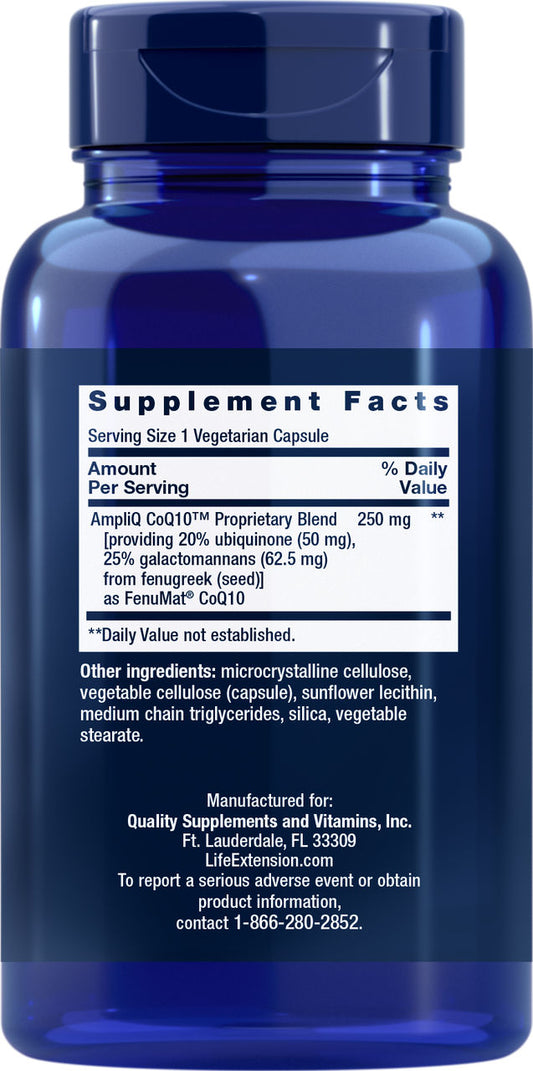 AmpliQ CoQ10™ 50 mg, 60 vegetarian capsules #2553