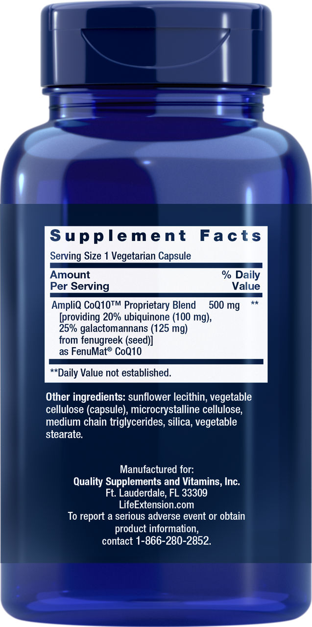 AmpliQ CoQ10™ 100 mg, 60 vegetarian capsules #2554