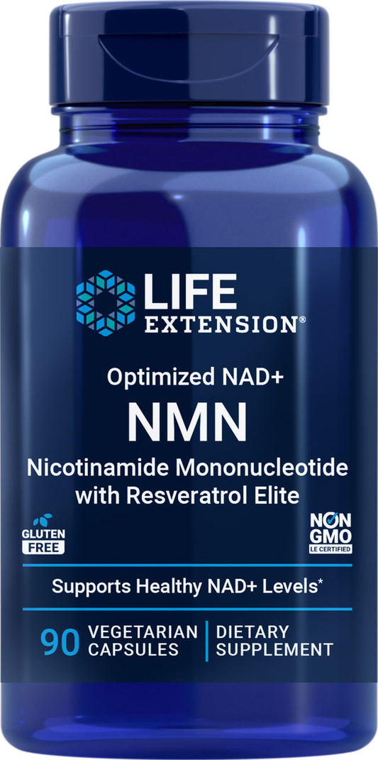 Optimized NAD+ NMN with Resveratrol Elite Nicotinamide Mononucleotide 30 vegetarian capsules #2556