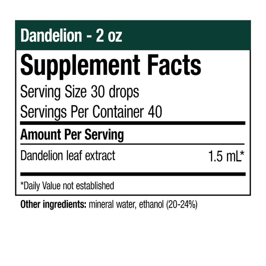Dandelion - 2oz (In-stock & Only Available Through Phone Order)