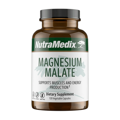 Magnesium Malate - 120 Vegetable Capsules (In-stock & Only Available Through Phone Order)