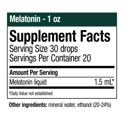 Liquid Melatonin - 1oz (In-stock & Only Available Through Phone Order)