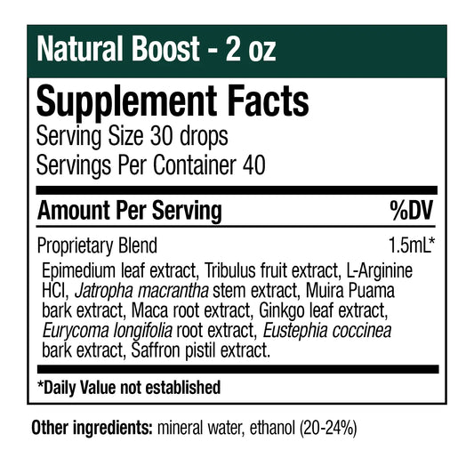Natural Boost For Men - 2 oz (In-stock & Only Available Through Phone Order)